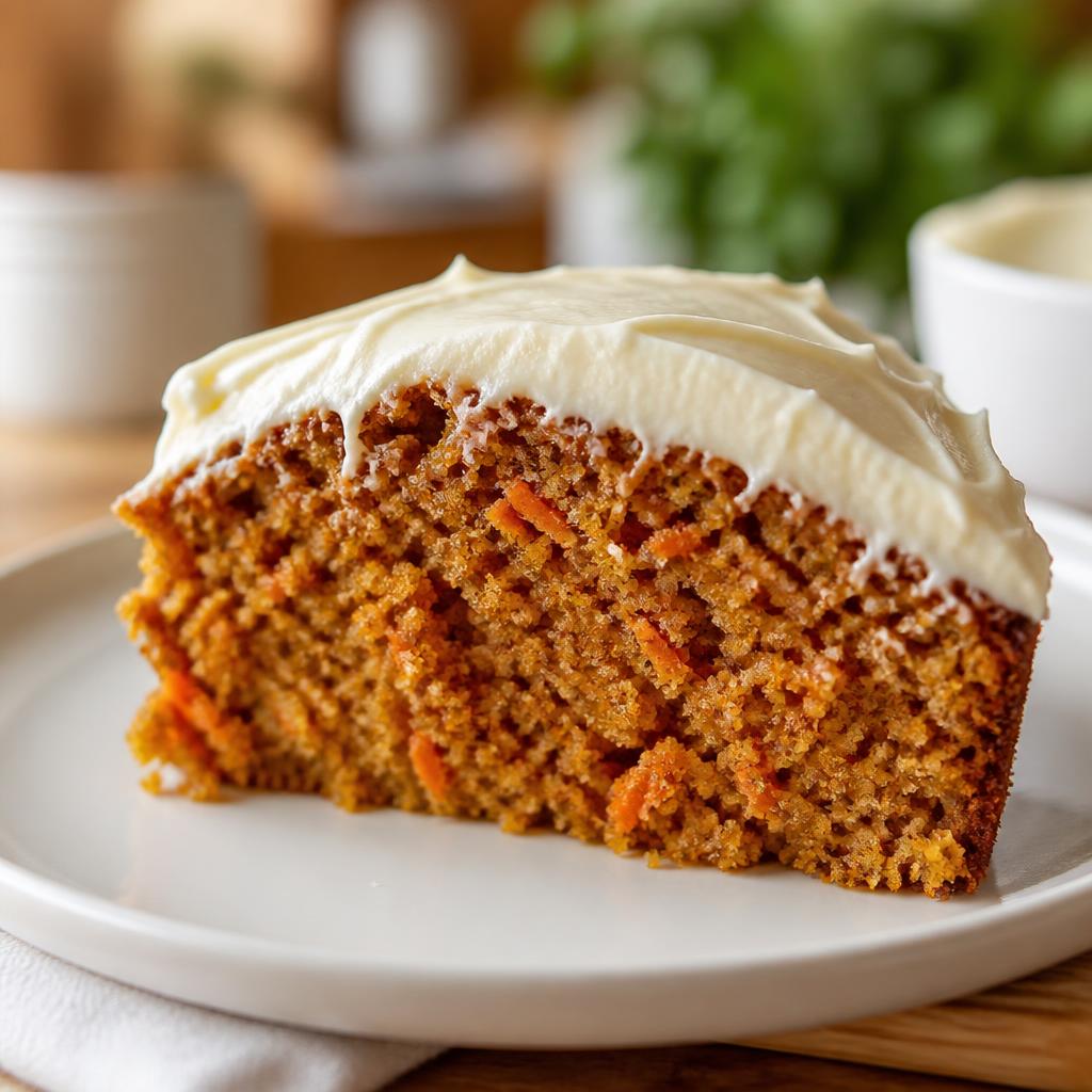 TORTA DE ZANAHORIA CON COBERTURA CREMOSA